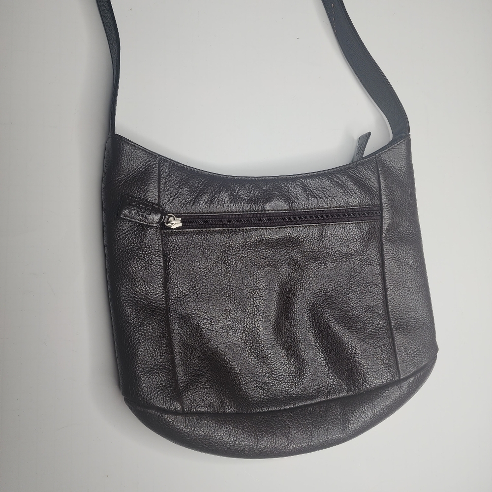 The Sak Brown Genuine Leather Shoulder Bag - Picture 2 of 10